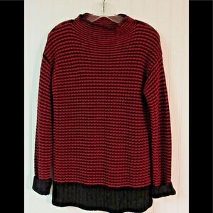 Sanctuary red and black sweater sz XS